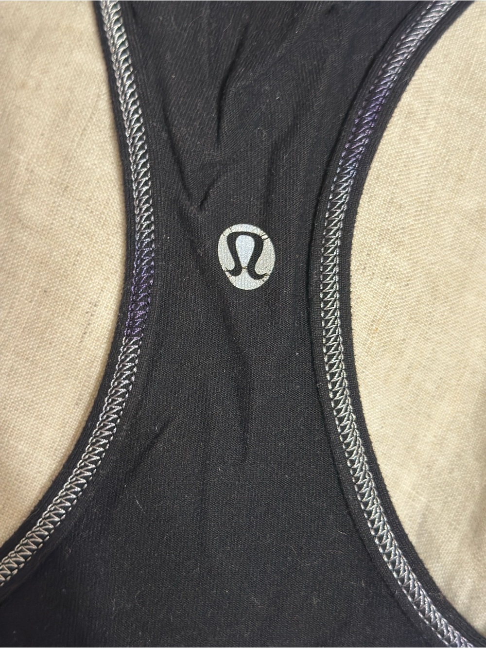 Lululemon Black Racerback Tank Top - Picture 3 of 3